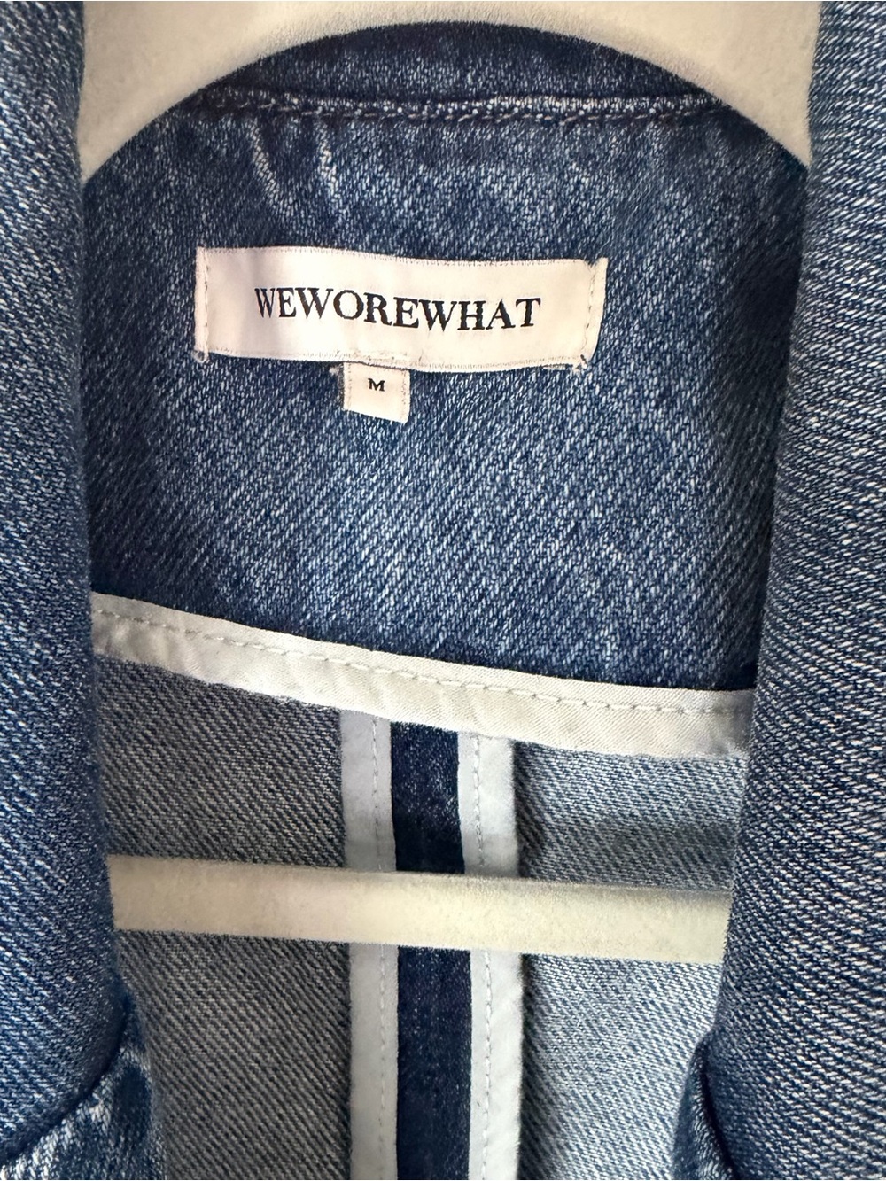 WeWoreWhat Denim Blazer, Size Medium - Picture 11 of 13